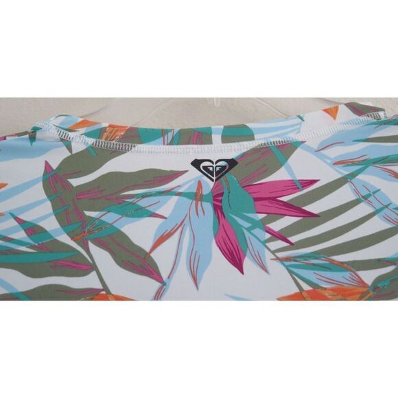 Roxy ERJWR03560 Women's Sz L White/Multi Sea Skippin Printed Lycra L/S Rashguard - Picture 7 of 9